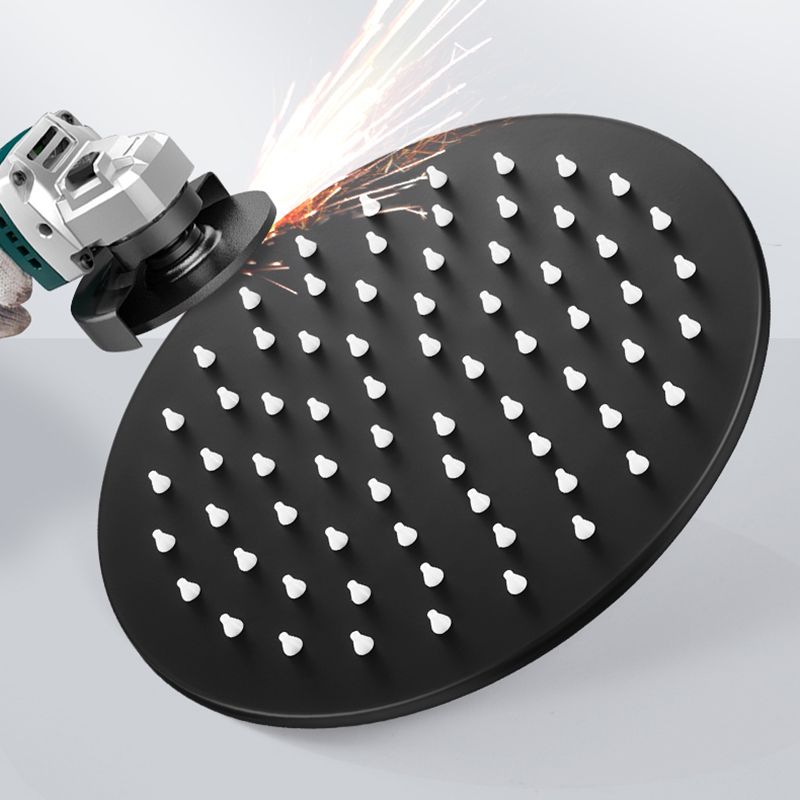 Sikunuo | Black round fixed shower head Modern design wall-mounted shower head