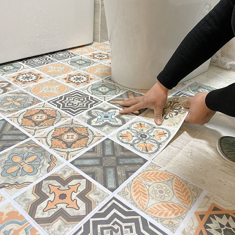Sikunuo | Multi-Tonal Style Vinyl Plank Peel and Stick Porcelain Tile Look Vinyl Plank Flooring