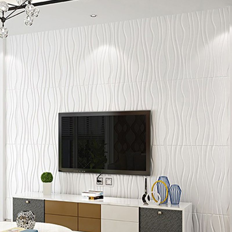 Sikunuo | Back Wall Panels 3D Embossing Peel and Stick Wall Covering for the Living Room