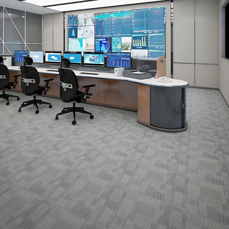 Sikunuo | Waterproof Plastic Floor Rectangular Fabric Look Square Edge Floor Tile