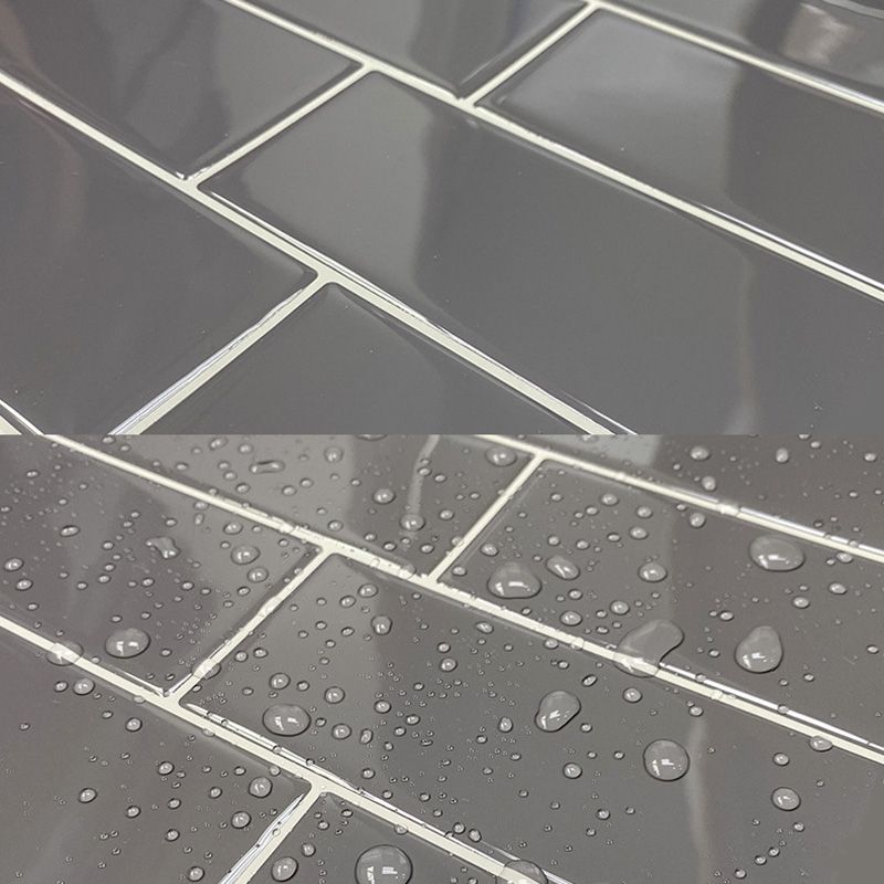 Sikunuo | Peel and Stick Tiles Rectangle PVC Waterproof Peel and Stick Tiles Subway 10-Pack