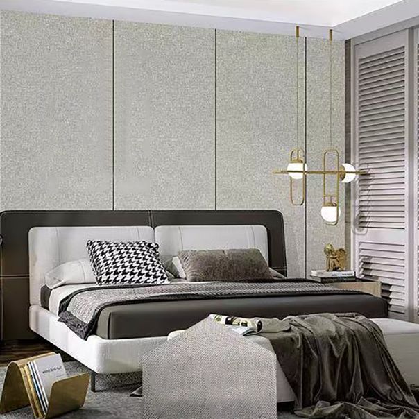 Sikunuo | Modern Style Linen Wall Panel Living Room Removable Wall Covering