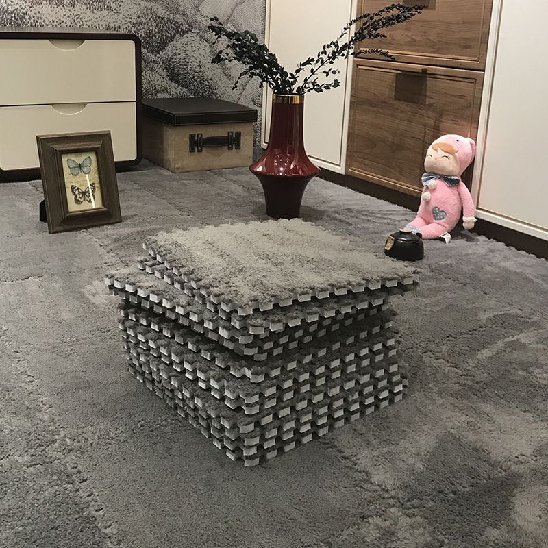 Sikunuo | Color-Fading-Resistant Carpet Tile Solid Interlocking Carpet Tile