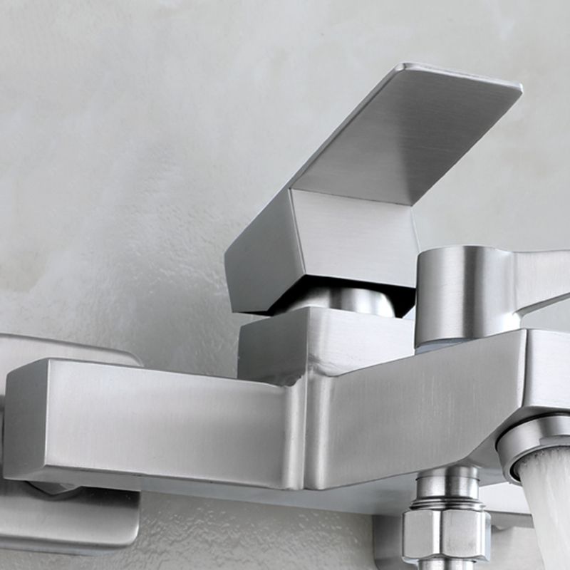 Sikunuo | Modern Bathtub Faucet Mounting Kit 304 Stainless Steel Wall Mount Bathroom Faucet