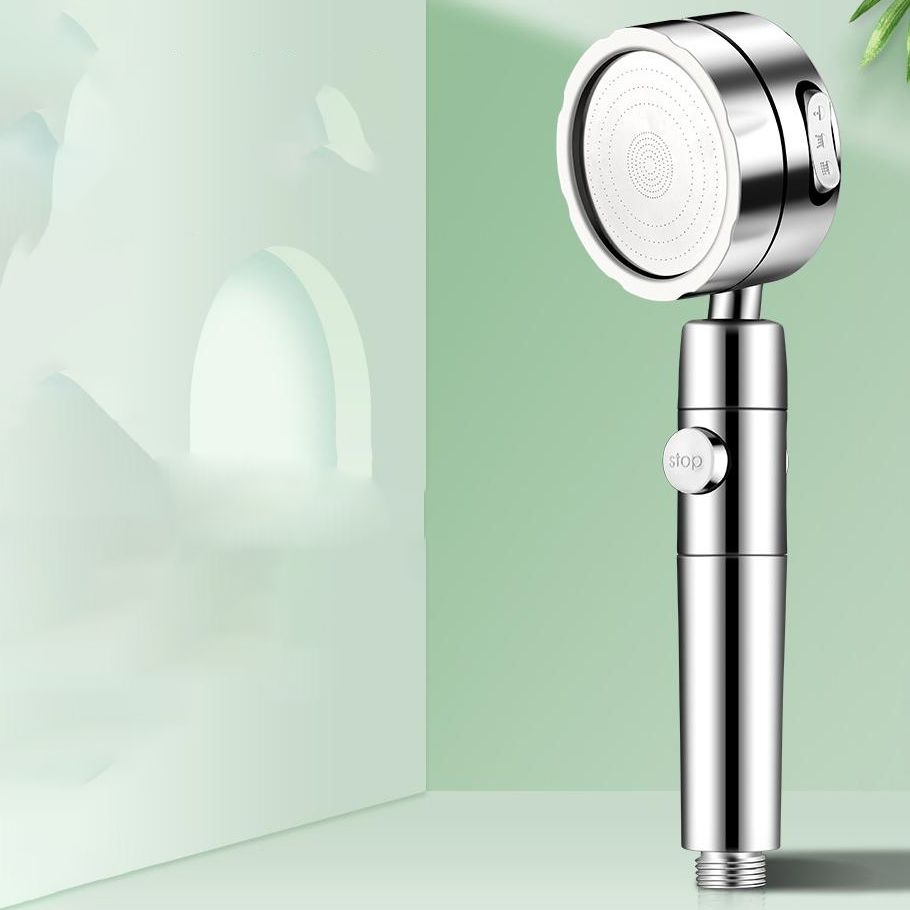 Sikunuo | Modern Handheld Showerhead 3 Spray Round Metal Shower Heads