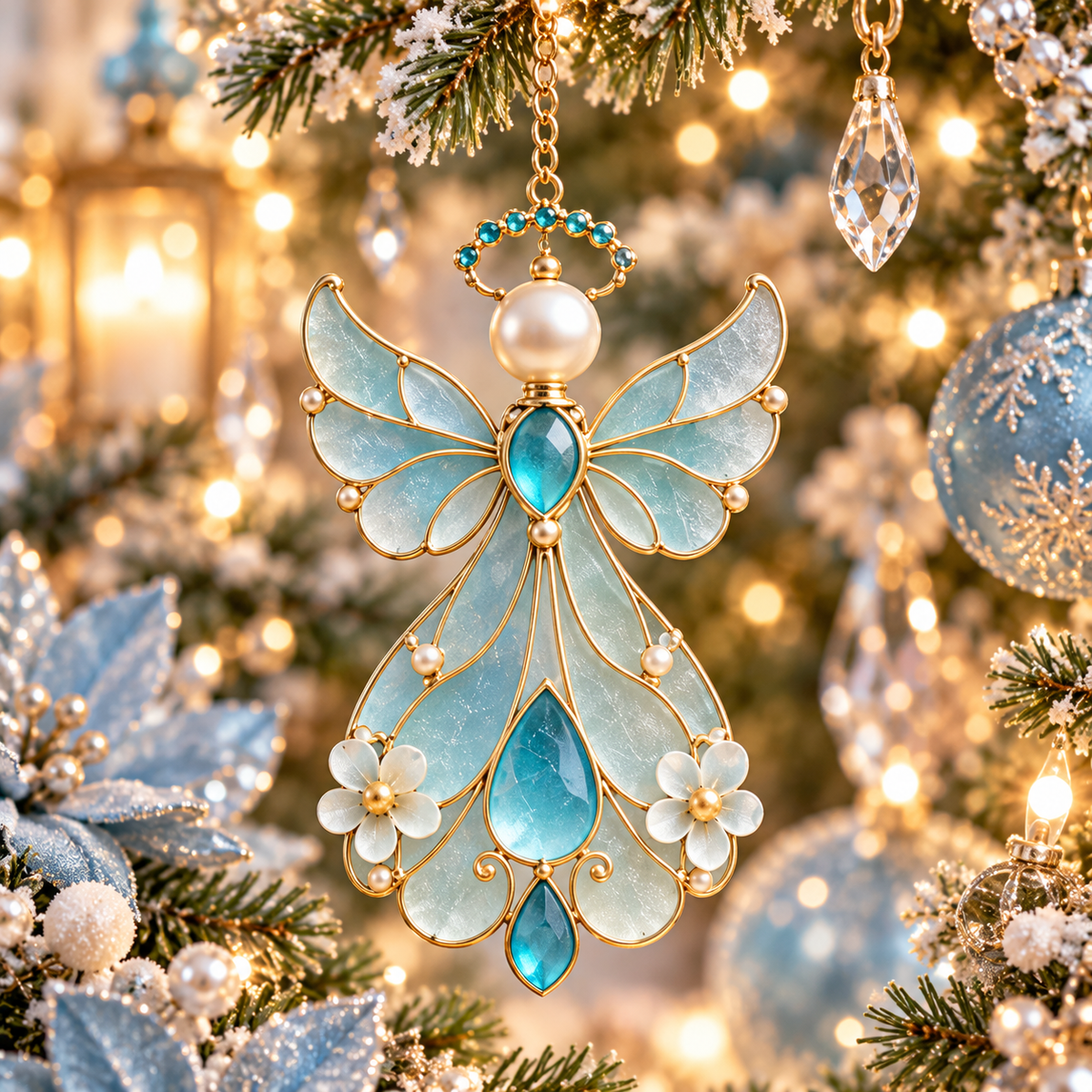 12-Month Birthstone Angel Ornament Collection