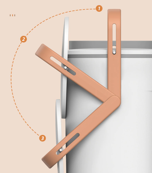 Sikunuo | Wall-Mounted Modern Large Kitchen Trash Can