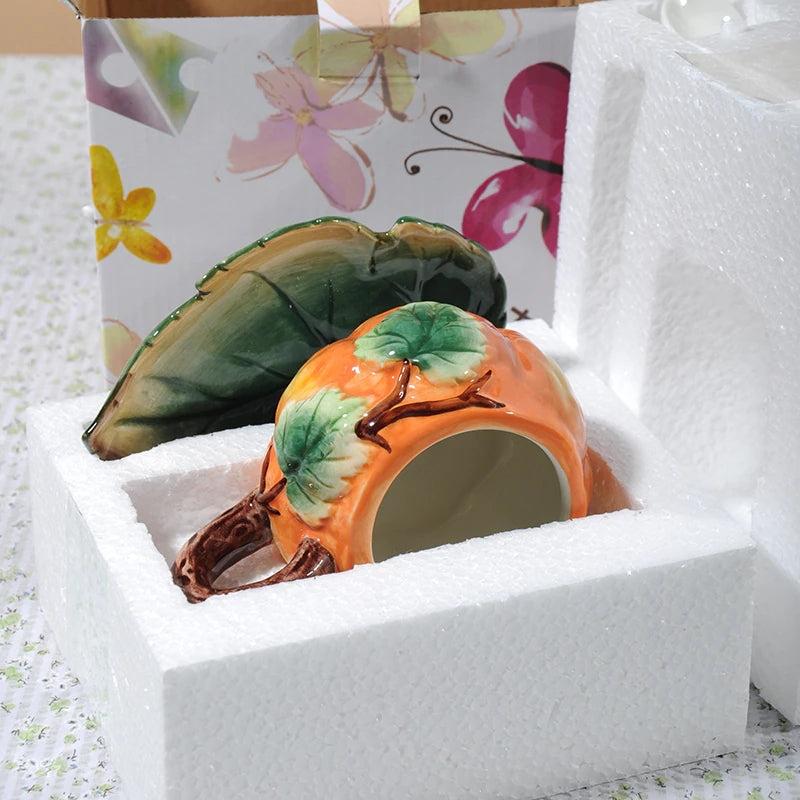 Sikunuo | Creative Ceramic Pumpkin Mug Set