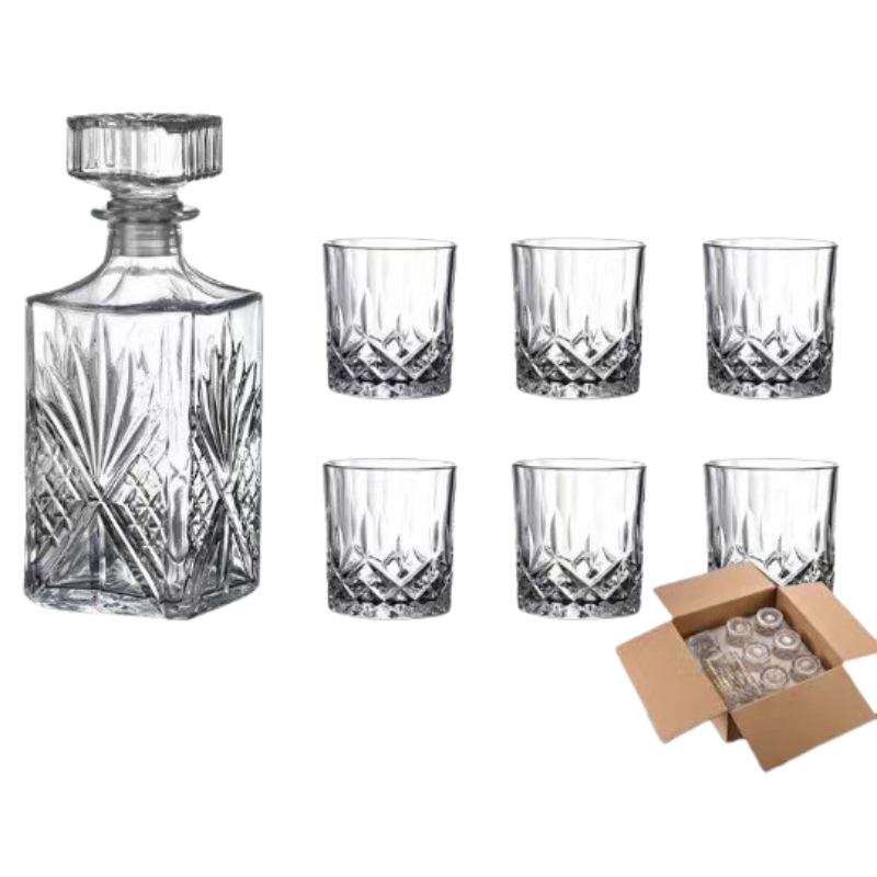 Sikunuo | RoyalPour - 7-Piece Whiskey Decanter Gift Set