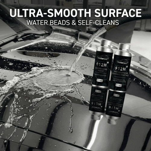 12H Graphene Ceramic Coating & Degreaser Kit | Mirror Shine & Hydrophobic