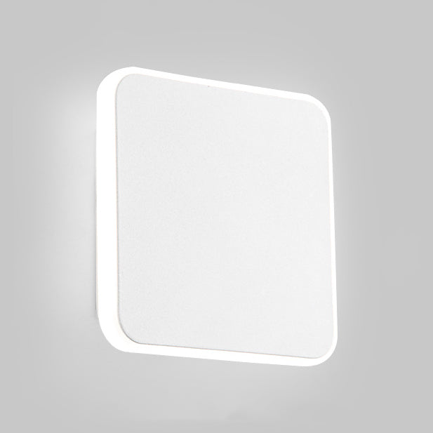 Sikunuo | 1 Light Study Room Wall Lamp with Square Shade Black/White Wall Light in Warm/White Light