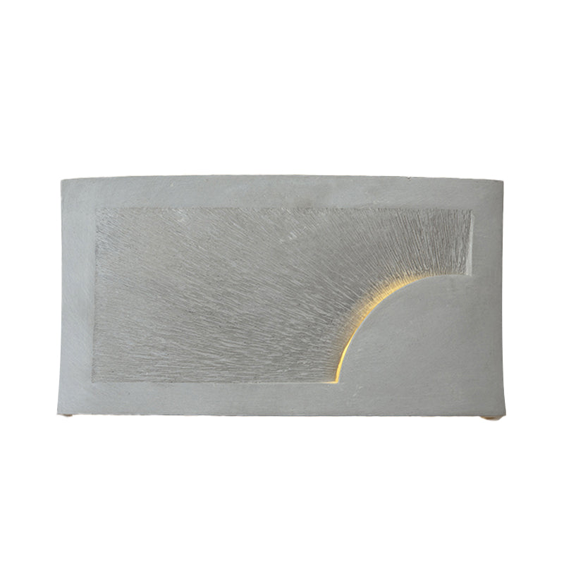 Sikunuo | Cement Bowl/Cylinder Shade Wall Lighting Modern Style 1 Light Bathroom Wall Light Fixture in Gray