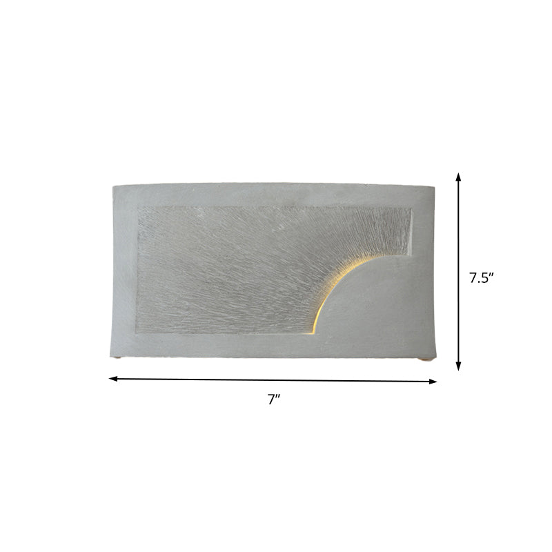 Sikunuo | Cement Bowl/Cylinder Shade Wall Lighting Modern Style 1 Light Bathroom Wall Light Fixture in Gray
