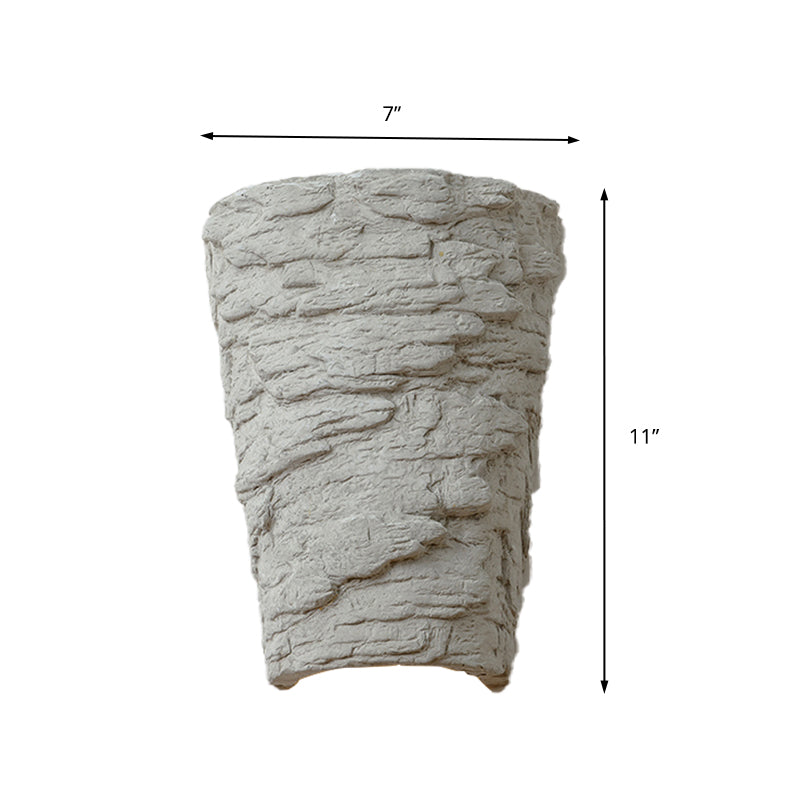 Sikunuo | Cement Bowl/Cylinder Shade Wall Lighting Modern Style 1 Light Bathroom Wall Light Fixture in Gray