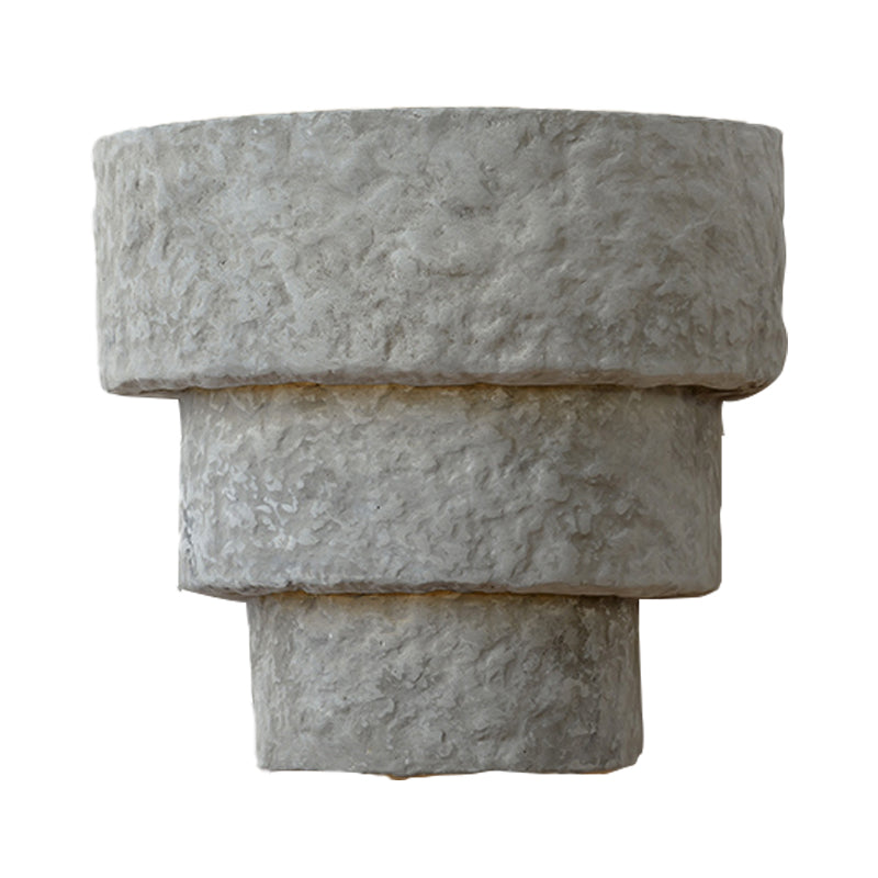 Sikunuo | Cement Bowl/Cylinder Shade Wall Lighting Modern Style 1 Light Bathroom Wall Light Fixture in Gray