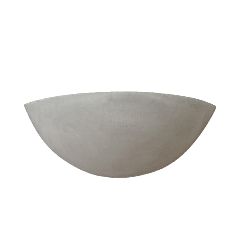Sikunuo | Cement Bowl/Cylinder Shade Wall Lighting Modern Style 1 Light Bathroom Wall Light Fixture in Gray