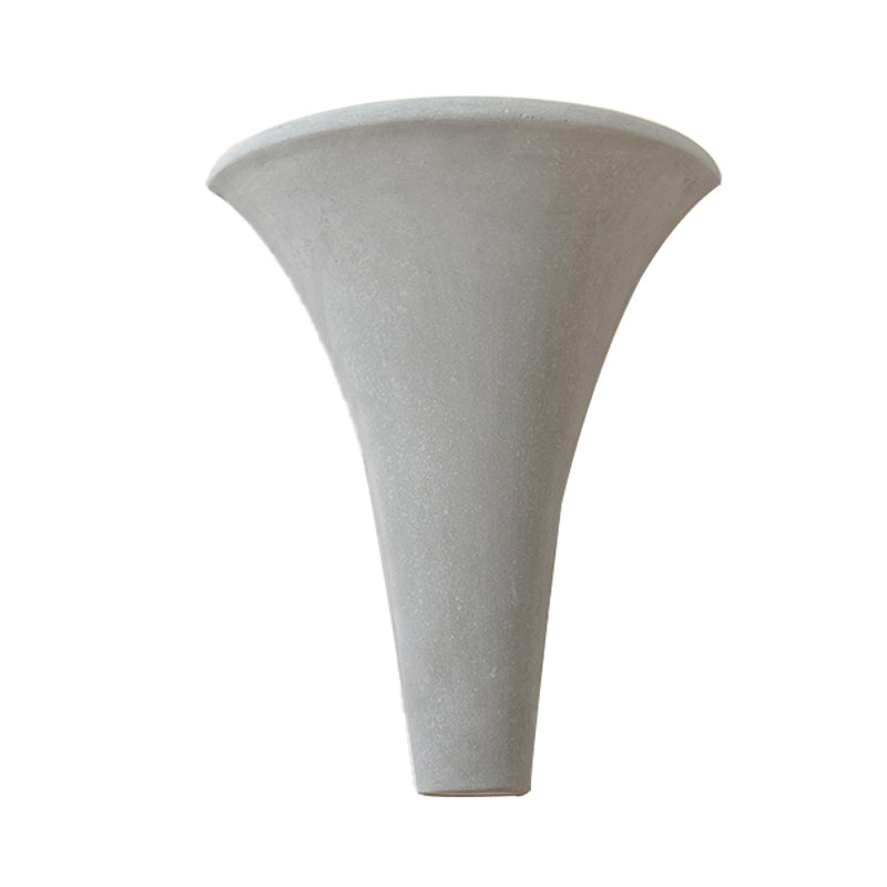 Sikunuo | Cement Bowl/Cylinder Shade Wall Lighting Modern Style 1 Light Bathroom Wall Light Fixture in Gray