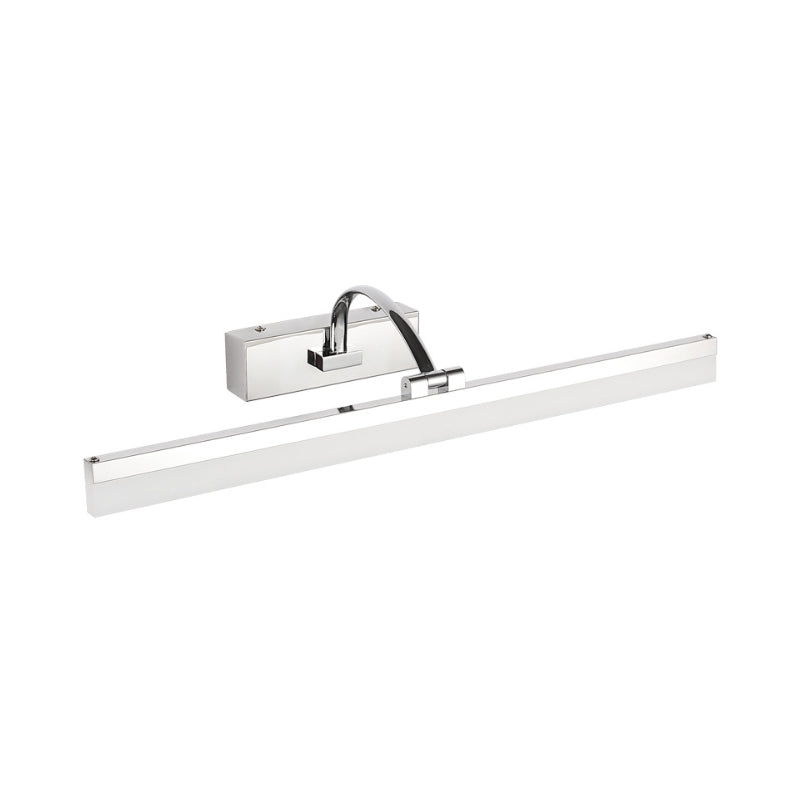Sikunuo | Acrylic Slim Vanity Light Contemporary Style LED Chrome Finish Wall Lamp for Bathroom, 16"/19.5" Diameter