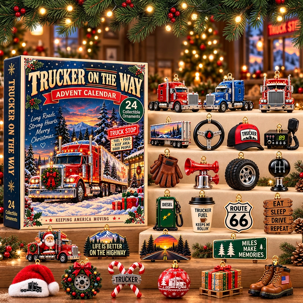 Trucker On The Way Christmas Advent Calendar