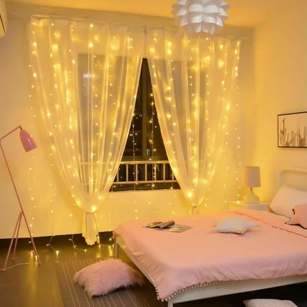 Sikunuo | LED Rainbow Curtain Lights — Color Changing Waterproof Decoration