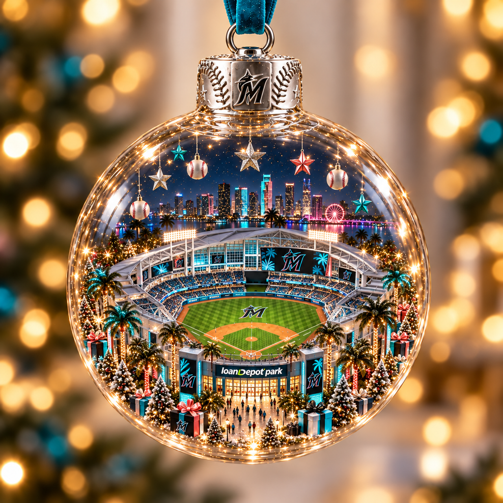 Light-Up Baseball Stadium Christmas Ornament – Holiday Keepsake