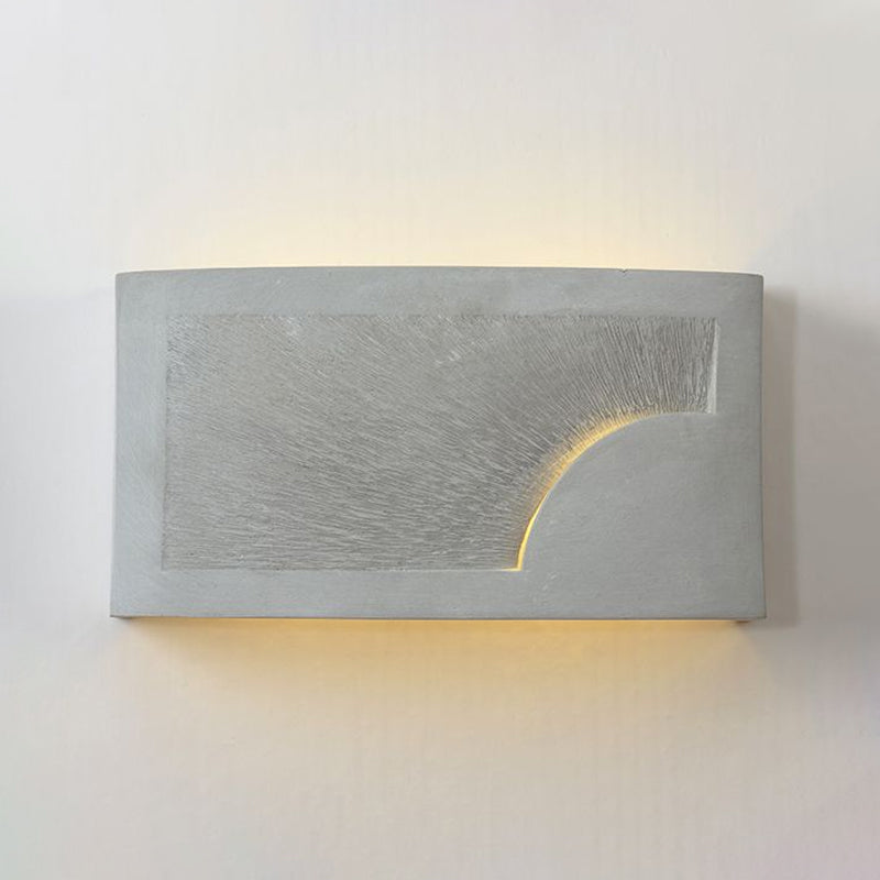 Sikunuo | Cement Bowl/Cylinder Shade Wall Lighting Modern Style 1 Light Bathroom Wall Light Fixture in Gray