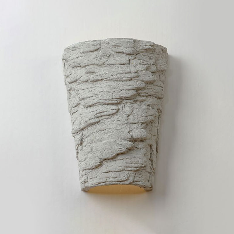 Sikunuo | Cement Bowl/Cylinder Shade Wall Lighting Modern Style 1 Light Bathroom Wall Light Fixture in Gray