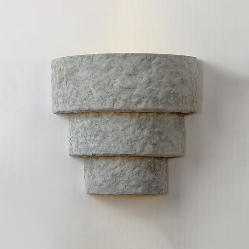 Sikunuo | Cement Bowl/Cylinder Shade Wall Lighting Modern Style 1 Light Bathroom Wall Light Fixture in Gray