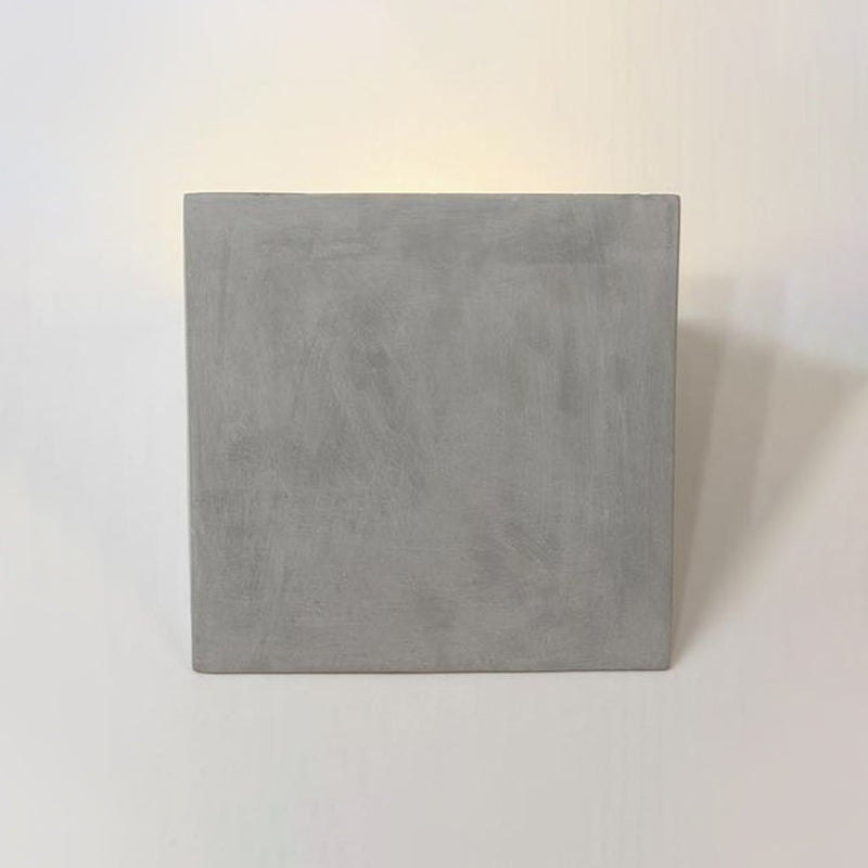 Sikunuo | Cement Bowl/Cylinder Shade Wall Lighting Modern Style 1 Light Bathroom Wall Light Fixture in Gray