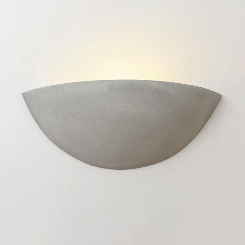 Sikunuo | Cement Bowl/Cylinder Shade Wall Lighting Modern Style 1 Light Bathroom Wall Light Fixture in Gray
