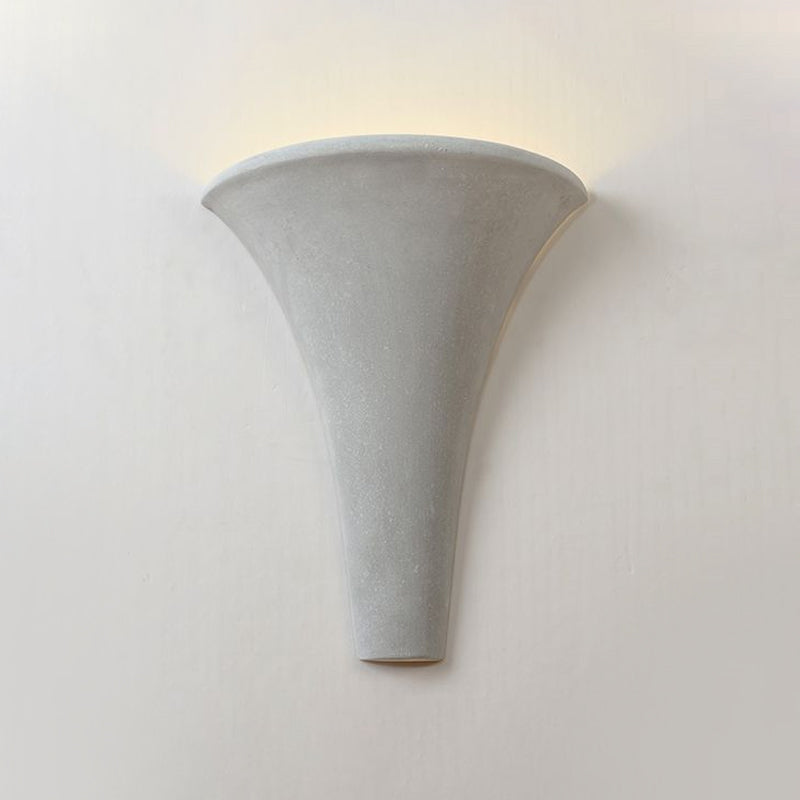 Sikunuo | Cement Bowl/Cylinder Shade Wall Lighting Modern Style 1 Light Bathroom Wall Light Fixture in Gray