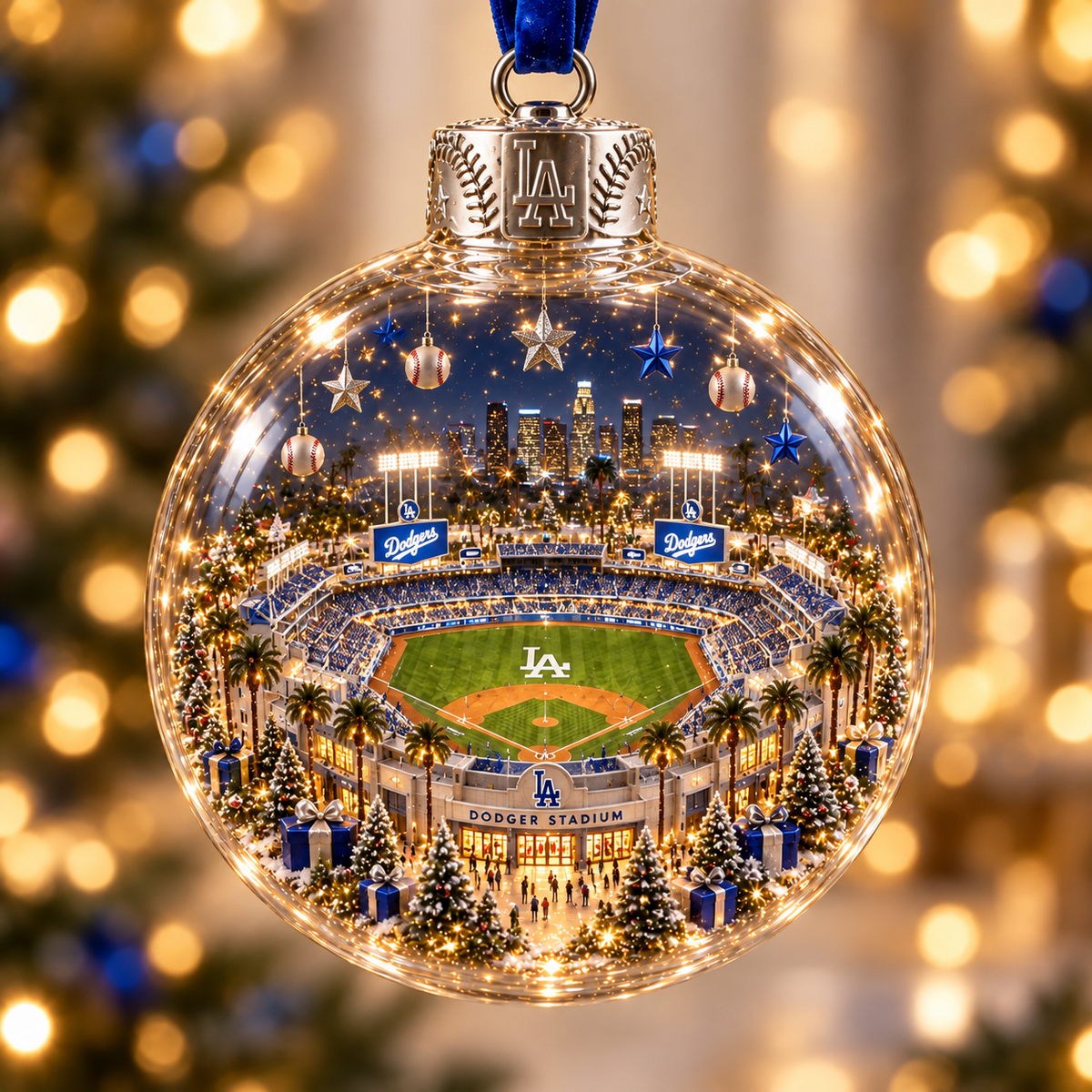 Light-Up Baseball Stadium Christmas Ornament – Holiday Keepsake