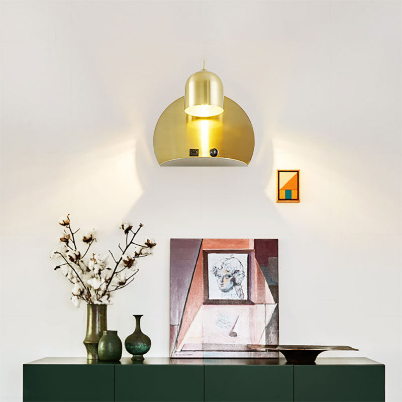 Sikunuo | Supporter Design Metal Wall Light 1 Light Modern Simple Wall Lamp for Study