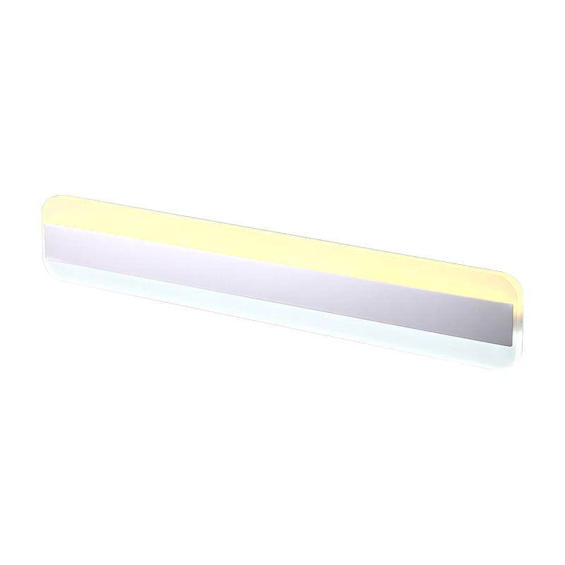 Sikunuo | 31.5"/39"/47" Width linear makeup mirror light modern acrylic LED bathroom light above the mirror with reflector