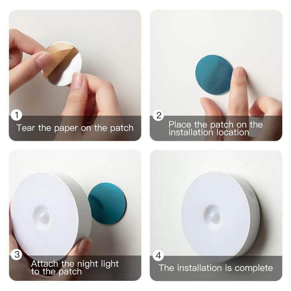 Sikunuo | Rechargeable Motion Sensor LED USB Night Light