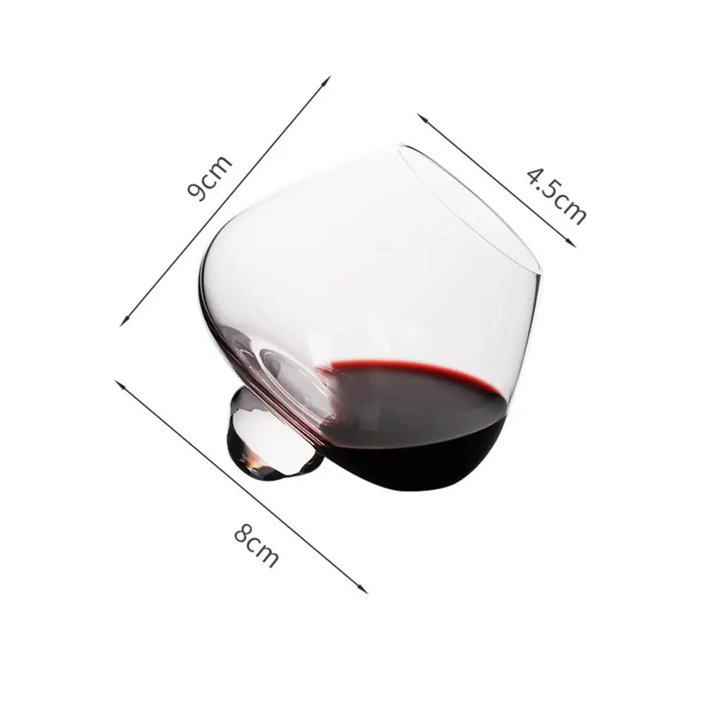 Belly Whiskey and Beer Glass - Rotating Tumbler for Cocktails, Wine and other Drinks  Sikunuo
