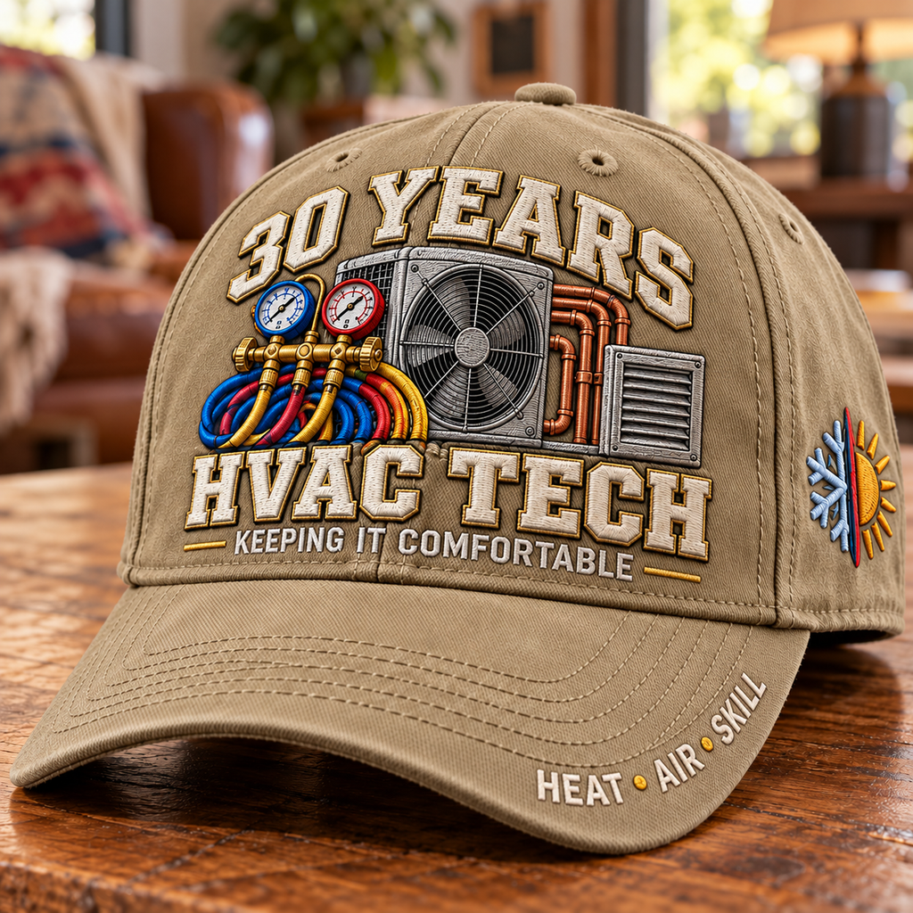 30 Years Keeping It Comfortable HVAC Tech Milestone Baseball Cap