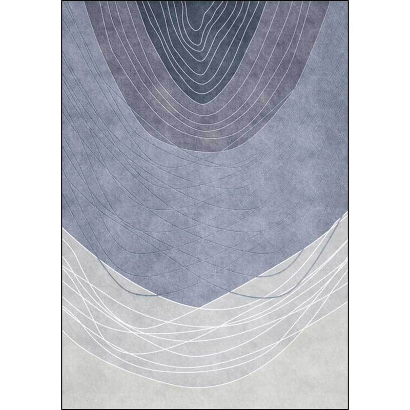 Sikunuo | Novelty Living Room Rug Multicolor Color Block Wood Grain Print Rug Polyester Washable Pet-Friendly Rug