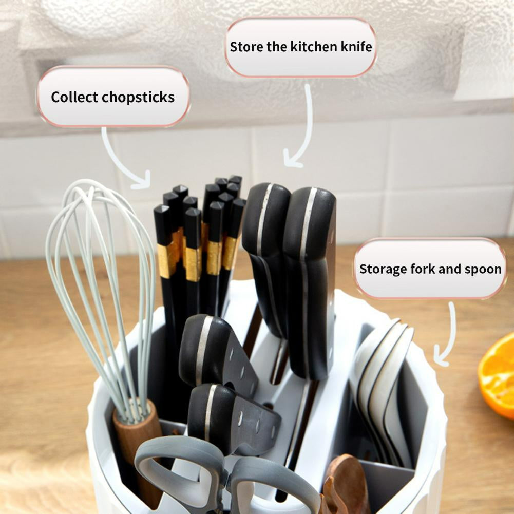 Sikunuo | Easy Storage Cylinder Kitchen Silverware Holder