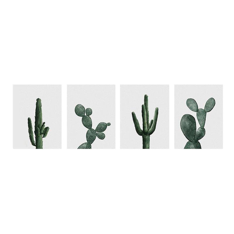 Sikunuo | Tropical Plant Cactus Wall Decoration Green Texture Surface Canvas Print for Living Room