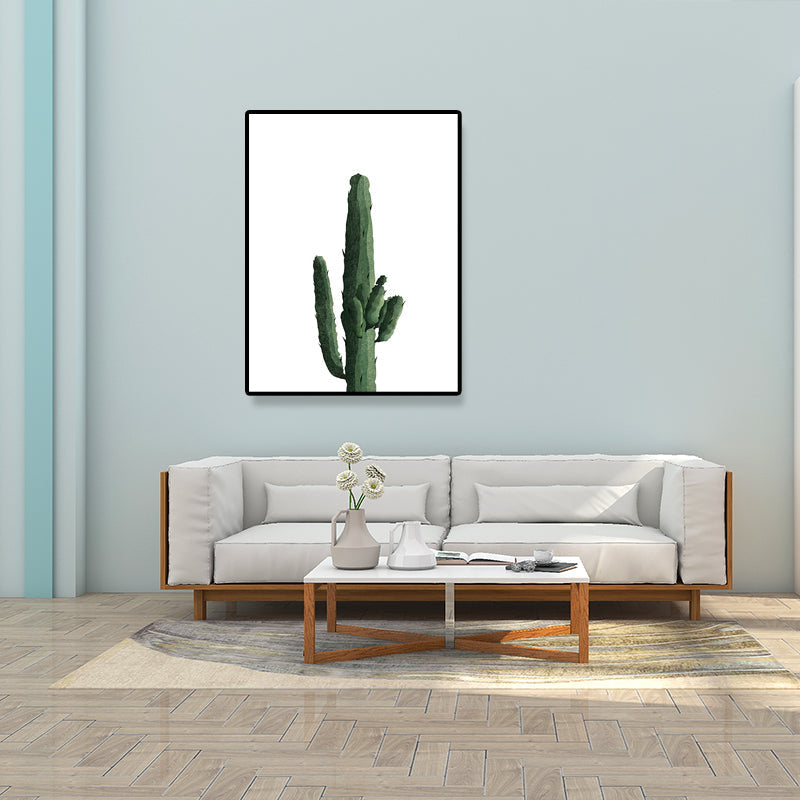 Sikunuo | Tropical Plant Cactus Wall Decoration Green Texture Surface Canvas Print for Living Room