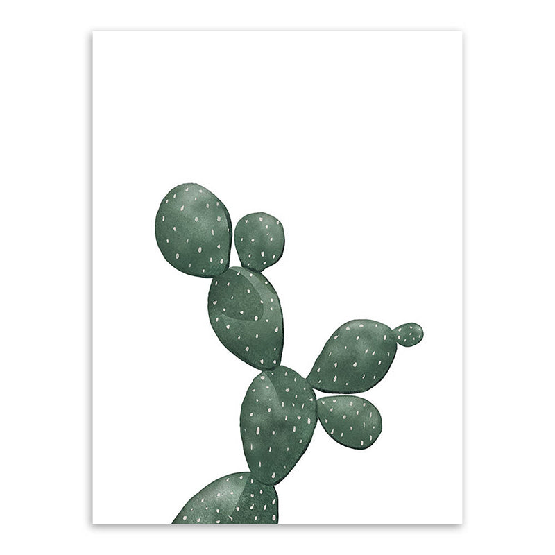 Sikunuo | Tropical Plant Cactus Wall Decoration Green Texture Surface Canvas Print for Living Room