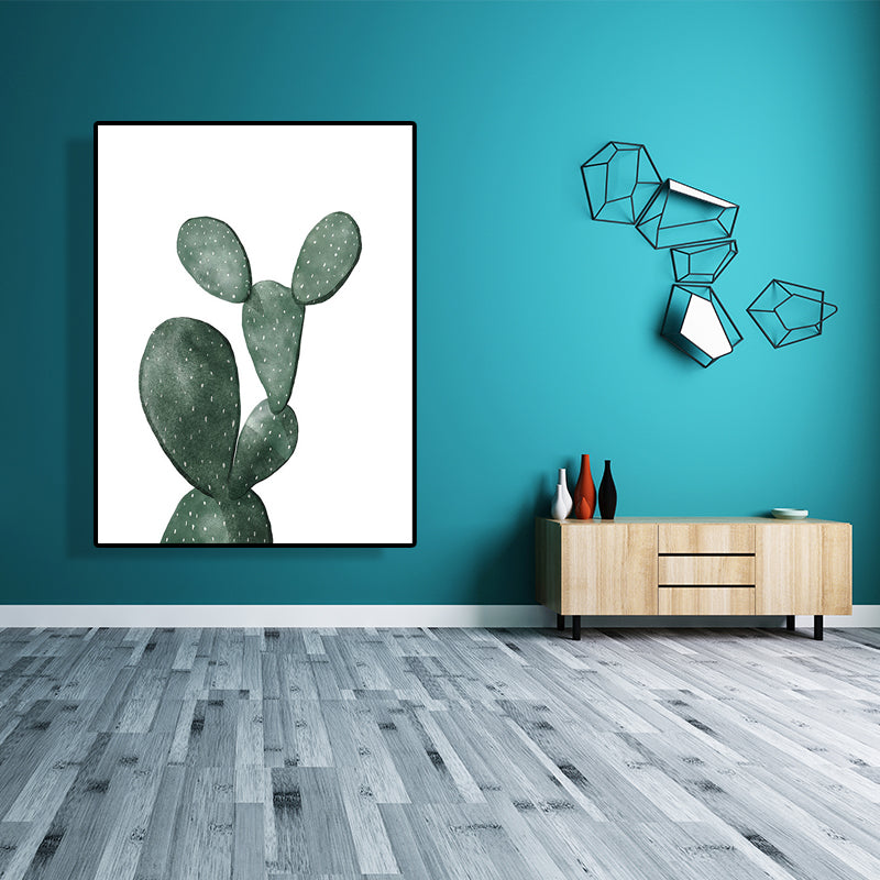 Sikunuo | Tropical Plant Cactus Wall Decoration Green Texture Surface Canvas Print for Living Room