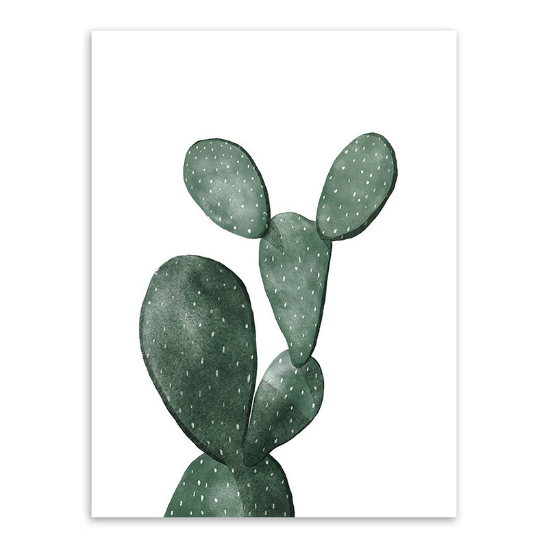 Sikunuo | Tropical Plant Cactus Wall Decoration Green Texture Surface Canvas Print for Living Room