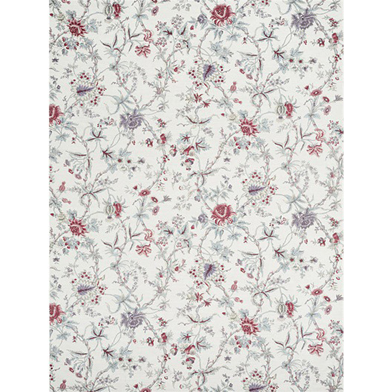 Sikunuo | Traditional floral pattern carpet white classic carpet polyester washable non-slip backing carpet for living room
