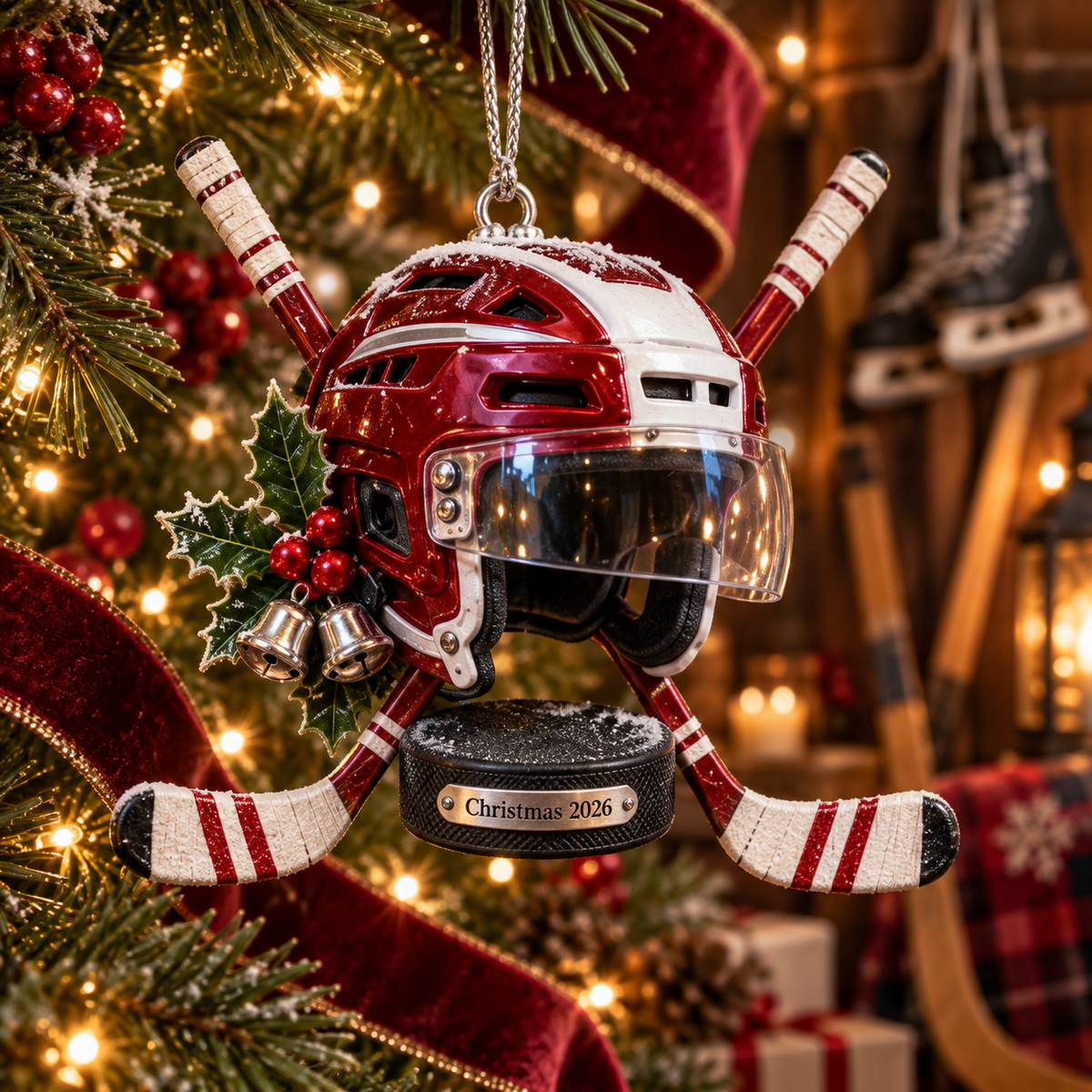 2026 Hockey Christmas Ornaments