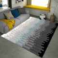Sikunuo | Multicolored Bedroom Carpet New Arrivals Geometry Rectangular Pattern Carpet Polyester Machine Washable Carpet