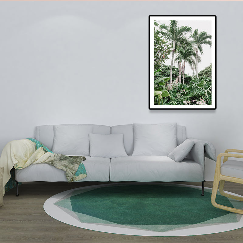 Sikunuo | Green Areca Trees Wall Decoration Print Texture Tropical Living Indoor Packaging Canvas