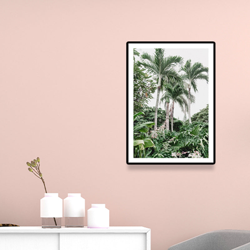Sikunuo | Green Areca Trees Wall Decoration Print Texture Tropical Living Indoor Packaging Canvas