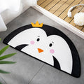Sikunuo | Shaded Children's Irregular Carpet in Orange and Pink Animal Tiger Fox Pattern Carpet Polyester Non-Slip Carpet for Children's Room
